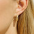 Laurea Hoop Earrings 24k Gold Plated