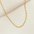 Peony Choker Necklace 24k Gold Plated