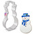 Snowman 4" Cookie Cutter 