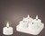 RECHARGABLE LED Tealight Candle Set (FOUR 4) Flicker Flame