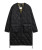 Taion Unisex Military Down Filled V Neck LONG COAT in BLACK  800 Down Fill