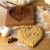 Love Birds Heart Shaped Wooden Cookie Mold from Ukraine