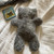 GREY ( Silvergrey Swedish) Bear Sheepskin Hot Water Bottle & Cover  (SMALL)