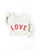 LOVE Sweatshirt (S/M/L/XL/2XL/3XL) in Vintage White with Red Letters