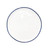 Blue Rim SMALL Porcelain Plate (per each - single plate)