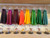 Hand Dipped Standard Length (9" x 7/8") Paraffin Taper Candle Pair (Assorted Colors) Made in UK