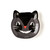 Vintage Halloween Cat Die Cut 8" Plates 