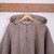 100% Pure Wool Poncho in Light Brown
