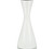 Wooden Hourglass Candleholder (Short 5.9") in PEARL WHITE