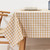 Beige Gingham Tablecloth (two sizes)