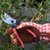 Burgon & Ball Collector Gloves in RED CHECK (one size)