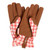 Burgon & Ball Collector Gloves in RED CHECK (one size)