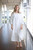 Malle Raw Edge European Linen Dress in OFF WHITE
