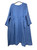 Linen Dress with Pockets (One Size Fits Most) JEANS BLUE