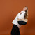 Majani Shopper in Dipped Orange and Brown Black Leather Straps