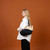 Majani Shopper in Dipped Green and Brown Black Leather Straps
