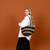 Pamba Shopper Tote in Black Rib Weave