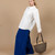 Pamba Shopper Tote in Black Thin Stripe