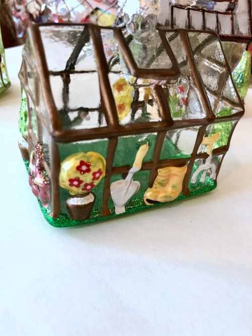 Glass Greenhouse Ornament 3 THE BEACH PLUM COMPANY