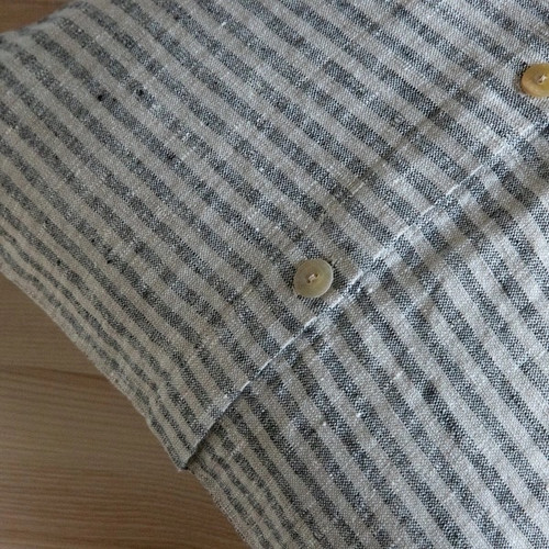 Linen Fabric Stripe Natural - Pattern fabrics - LinenMe