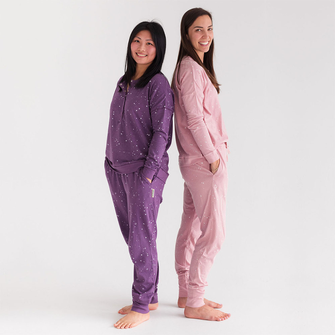 Women's Merino Lounge Pants Fig - Hello Night Kids