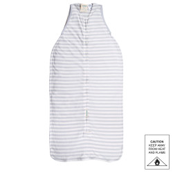 3 Seasons Front Zip Merino/Organic Cotton Sleeping Bag - Pebble