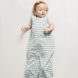 3 Seasons Front Zip Merino/Organic Cotton Sleeping Bag - Tide