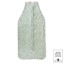 3 Seasons Front Zip Merino/Organic Cotton Sleeping Bag - Moss Wildernes