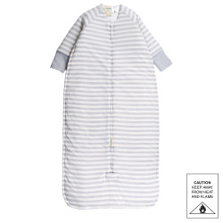 Duvet Front Zip Sleeping Bag with Sleeves - Pebble