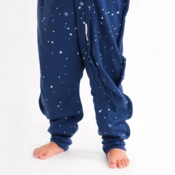 3-Seasons Merino/Organic Cotton Sleeping Suit - Tekapo Stars