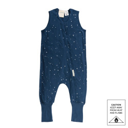 3-Seasons Merino/Organic Cotton Sleeping Suit - Tekapo Stars