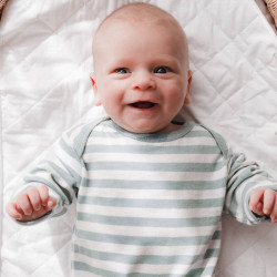 Merino/Organic Cotton Gown - Tide