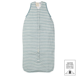 Duvet Front Zip Merino/Organic Cotton Sleeping Bag - Tide