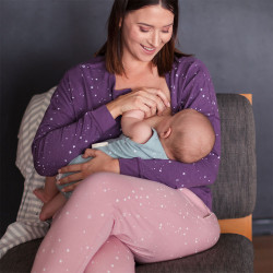 Relax! Merino/Organic Cotton Lounge Pants - Dusk Stars