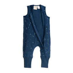Summer Merino/Organic Cotton Sleeping Suit - Tekapo Stars