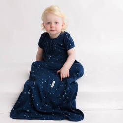 3 Seasons Front Zip Merino/Organic Cotton Sleeping Bag - Tekapo Stars