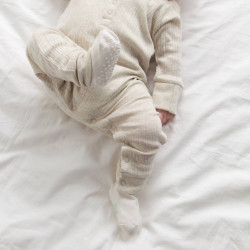 Merino & Organic Cotton Sleepy Socks - Natural