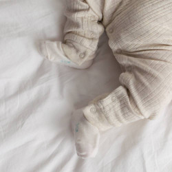 Merino & Organic Cotton Sleepy Socks - Natural