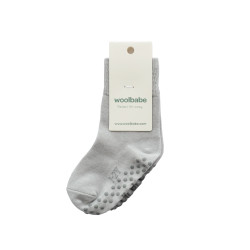Merino & Organic Cotton Sleepy Socks - Pebble