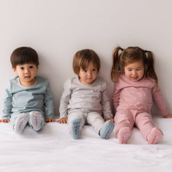 Merino & Organic Cotton Sleepy Socks - Pebble