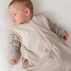 3 Seasons Front Zip Merino/Organic Cotton Sleeping Bag - Dune