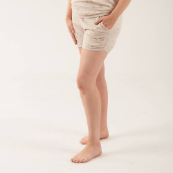 Relax! Merino/Organic Cotton Lounge Shorts - Dune Sunburst