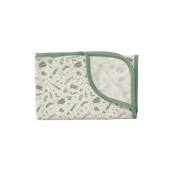 Merino/Organic Cotton Swaddle/Blanket - Sage Bugs