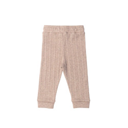 Organic Cotton/Merino Relaxed Pants - Dune Marl