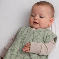 3 Seasons Front Zip Merino/Organic Cotton Sleeping Bag - Flax Zealandia