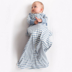 3 Seasons Front Zip Merino/Organic Cotton Sleeping Bag - Glacier