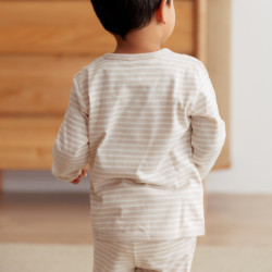 Merino/Organic Cotton Winter Pyjamas - Dune