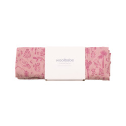 Merino/Organic Cotton Swaddle/Blanket - Dusk Wilderness