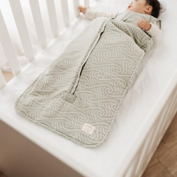 X BO & KO Collab Duvet Front Zip Sleeping Bag - Flax Ngaru