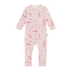 Merino/Organic Cotton PJ Suit - Shell Mermaids